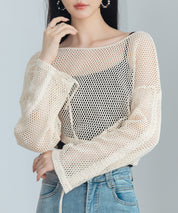 【3way】透かし編みニットカーディガンsdpal3564-101-14