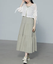 【3way】透かし編みニットカーディガンsdpal3564 ホワイト