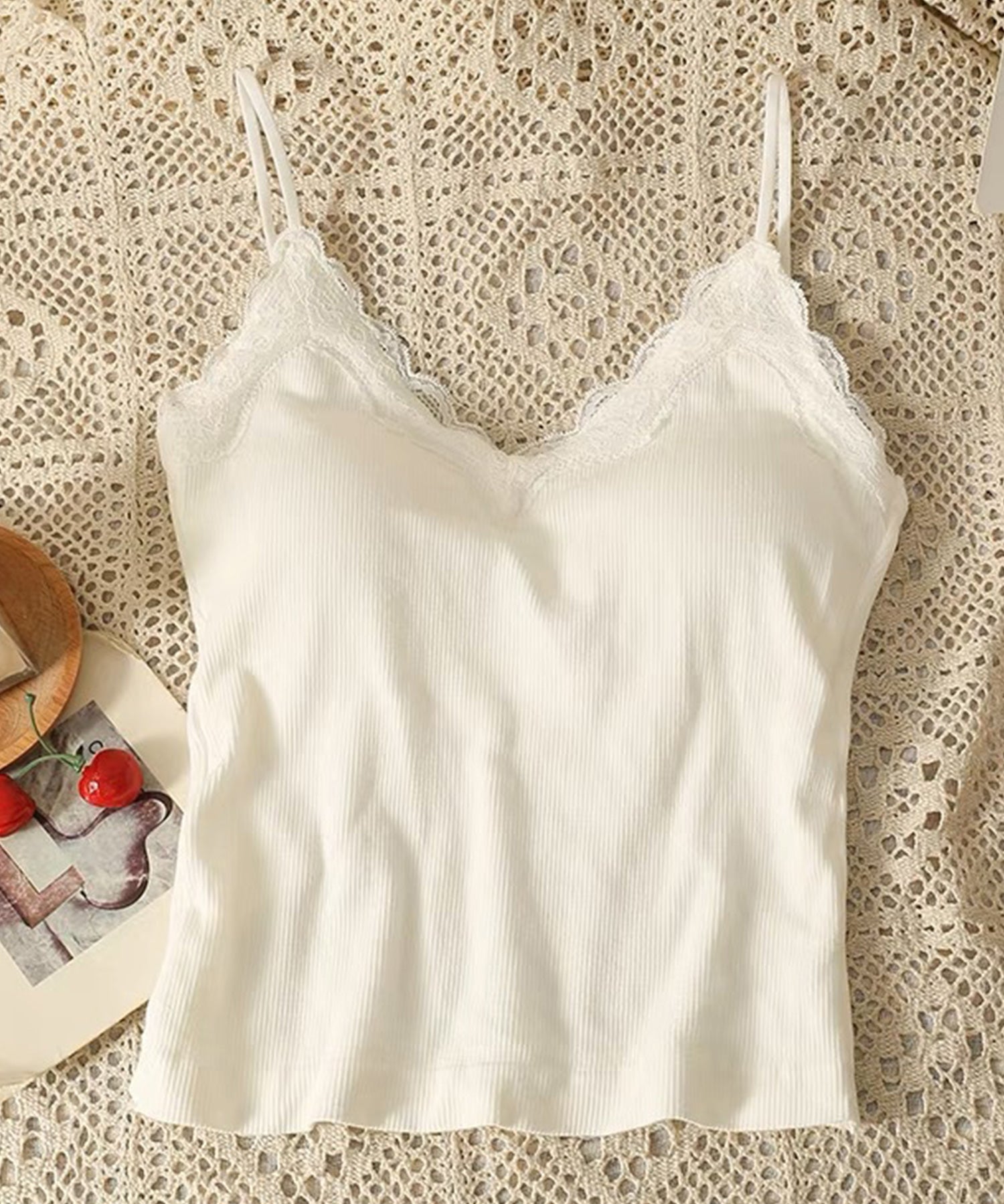 胸元レースカットソーキャミソールsdpal6158-101-1