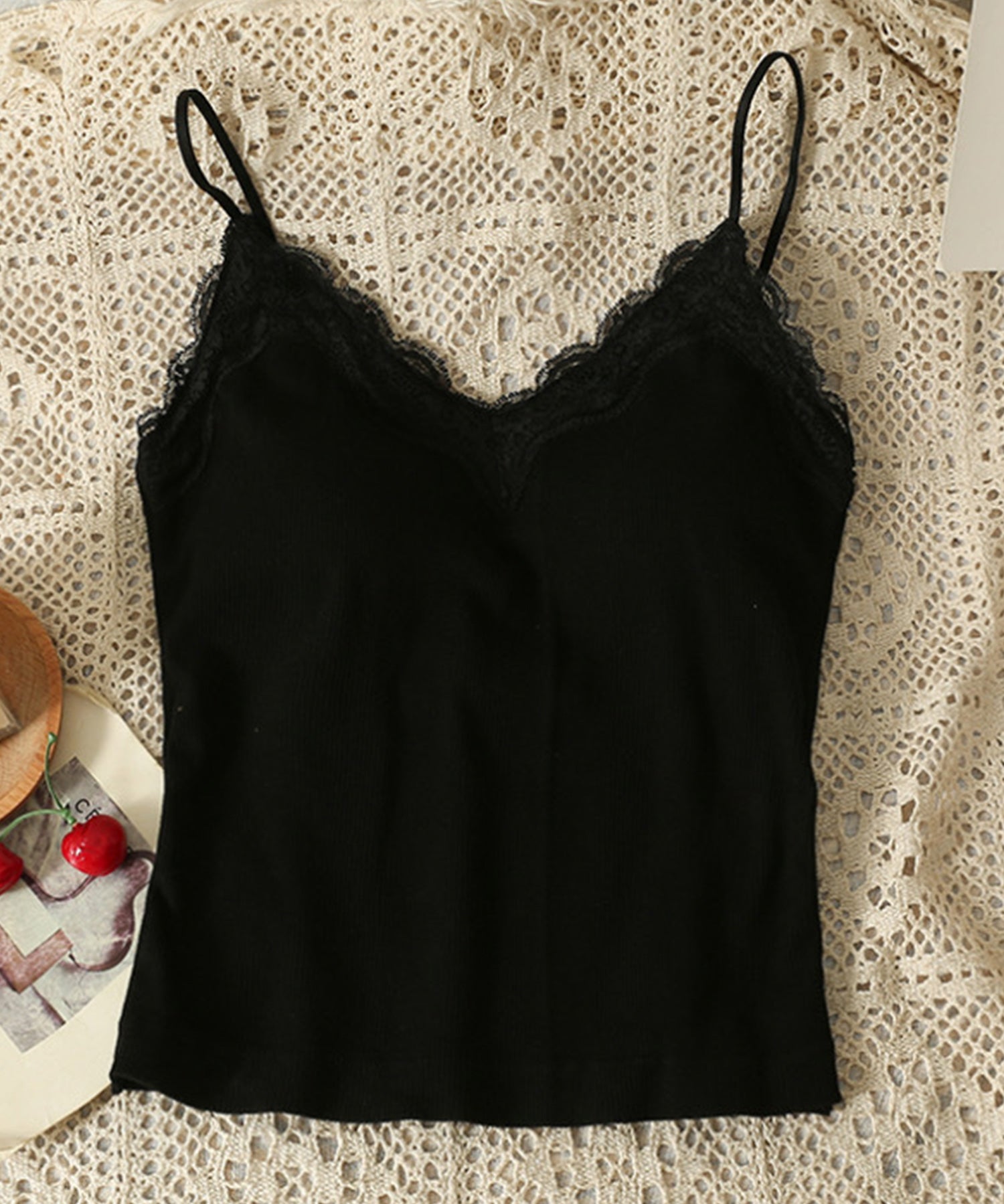 胸元レースカットソーキャミソールsdpal6158-101-8