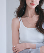 カップ付きクロスキャミソールsdpal7965 ホワイト