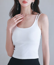 カップ付きクロスキャミソールsdpal7965 ホワイト