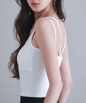 カップ付きクロスキャミソールsdpal7965 ホワイト