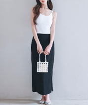 カップ付きクロスキャミソールsdpal7965 ホワイト