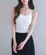 カップ付きクロスキャミソールsdpal7965 ホワイト