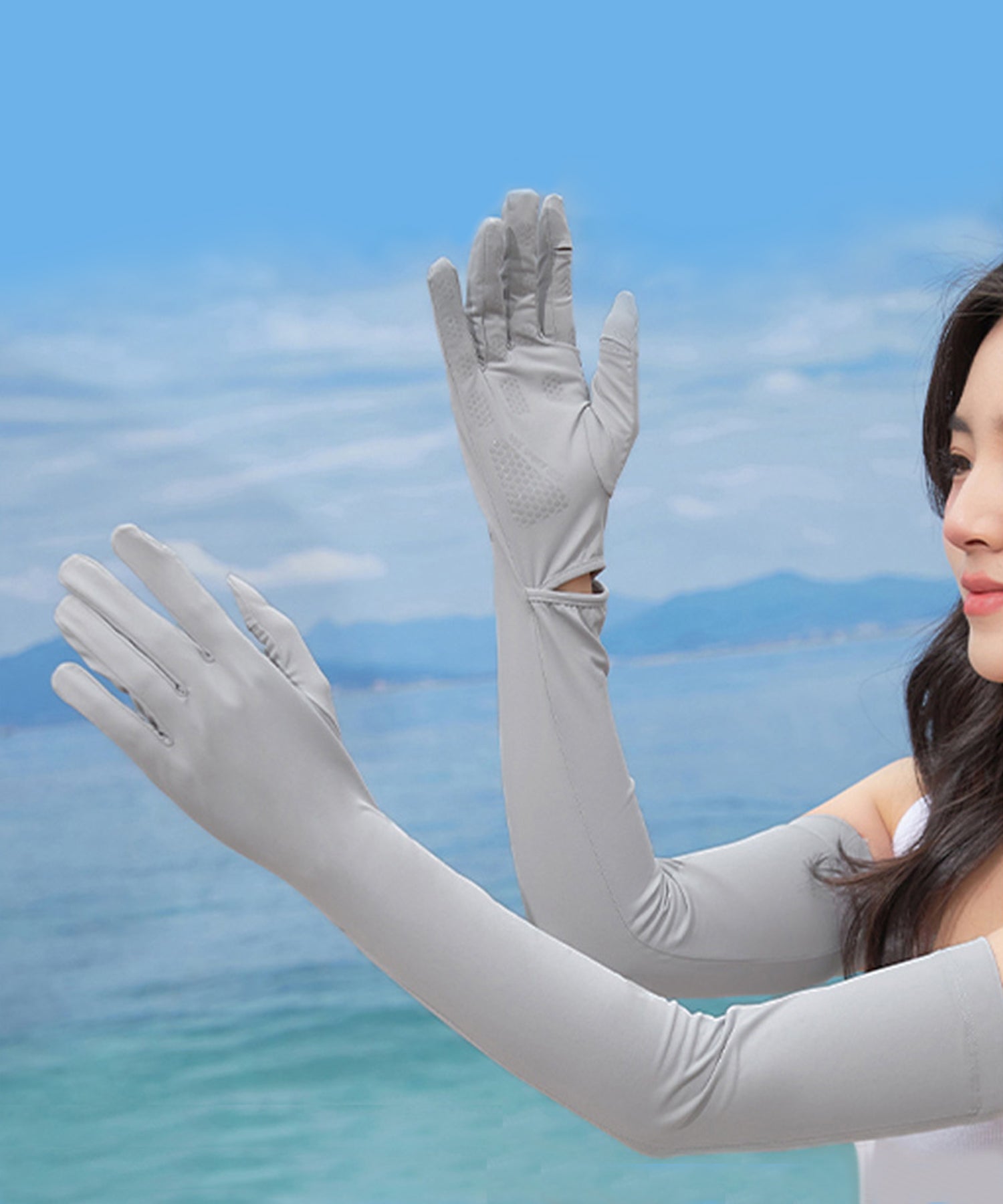 海外lululemon かいい (ルルレモン) UVカットアームカバー 冷感