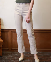 ハイウエストストレートデニムパンツsdpald11 ベージュ