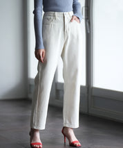 着回し抜群ハイライズデニムパンツsdpald18 アイボリー