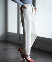 着回し抜群ハイライズデニムパンツsdpald18 アイボリー