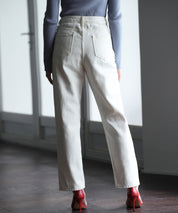 着回し抜群ハイライズデニムパンツsdpald18 アイボリー