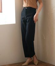 着回し抜群ハイライズデニムパンツsdpald18 ブラック