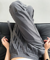 【楽しむ2way】ウエストゴムカーゴパンツsdpalf087 チャコール