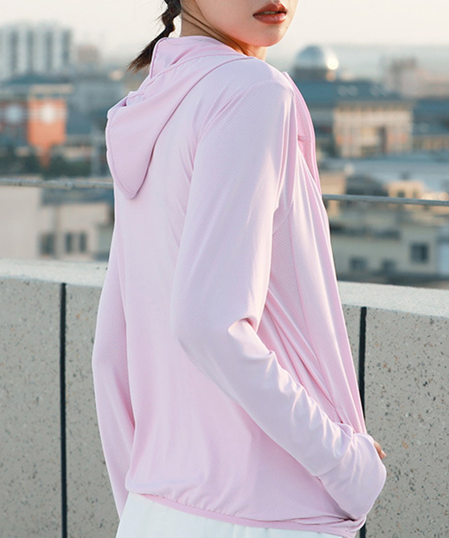 着るだけ、楽ちん紫外線対策ジップアップパーカーsdpalw003-103-26