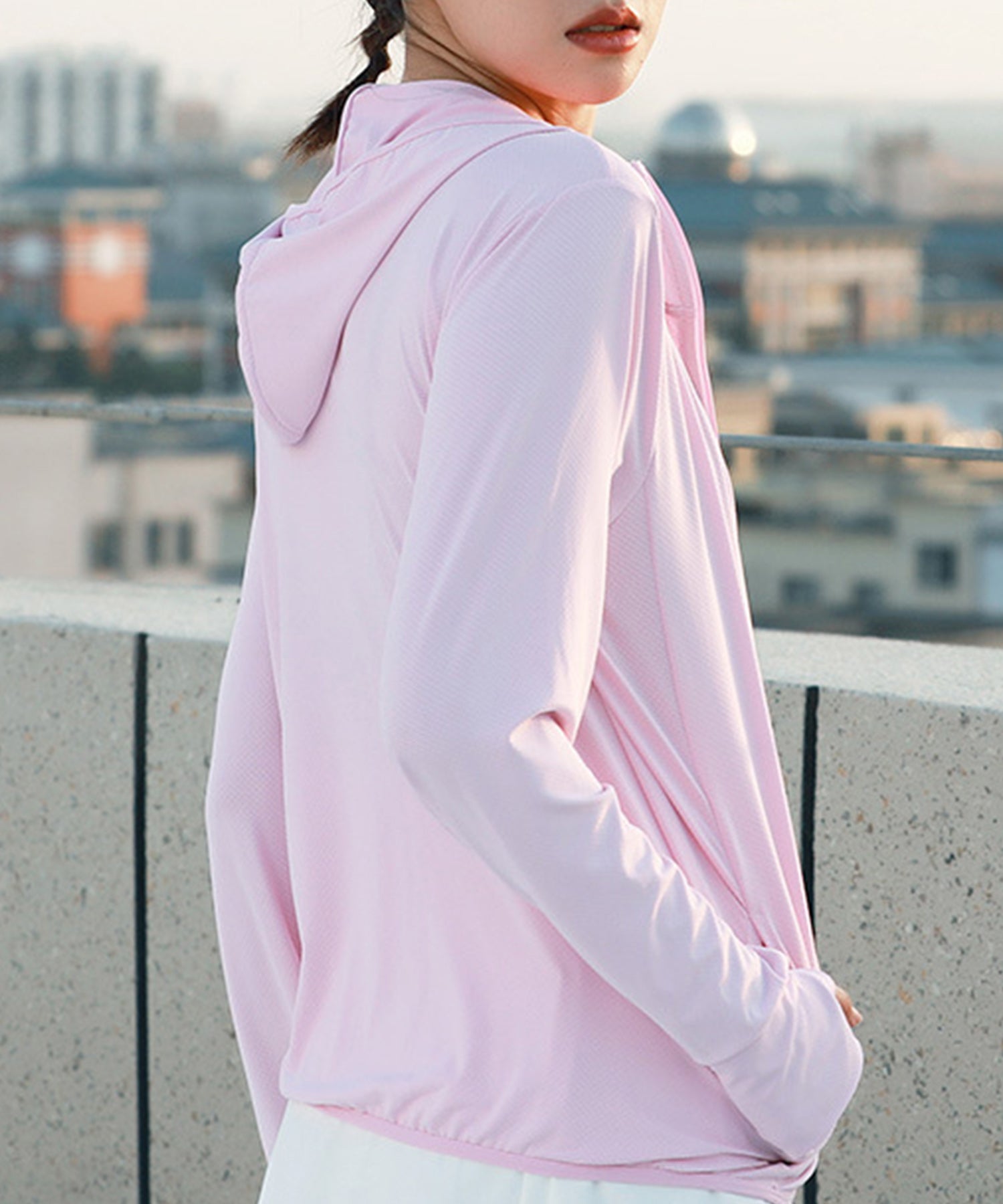 着るだけ、楽ちん紫外線対策ジップアップパーカーsdpalw003-103-26