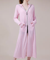 着るだけ紫外線対策ロングパーカーsdpalw004 ピンク