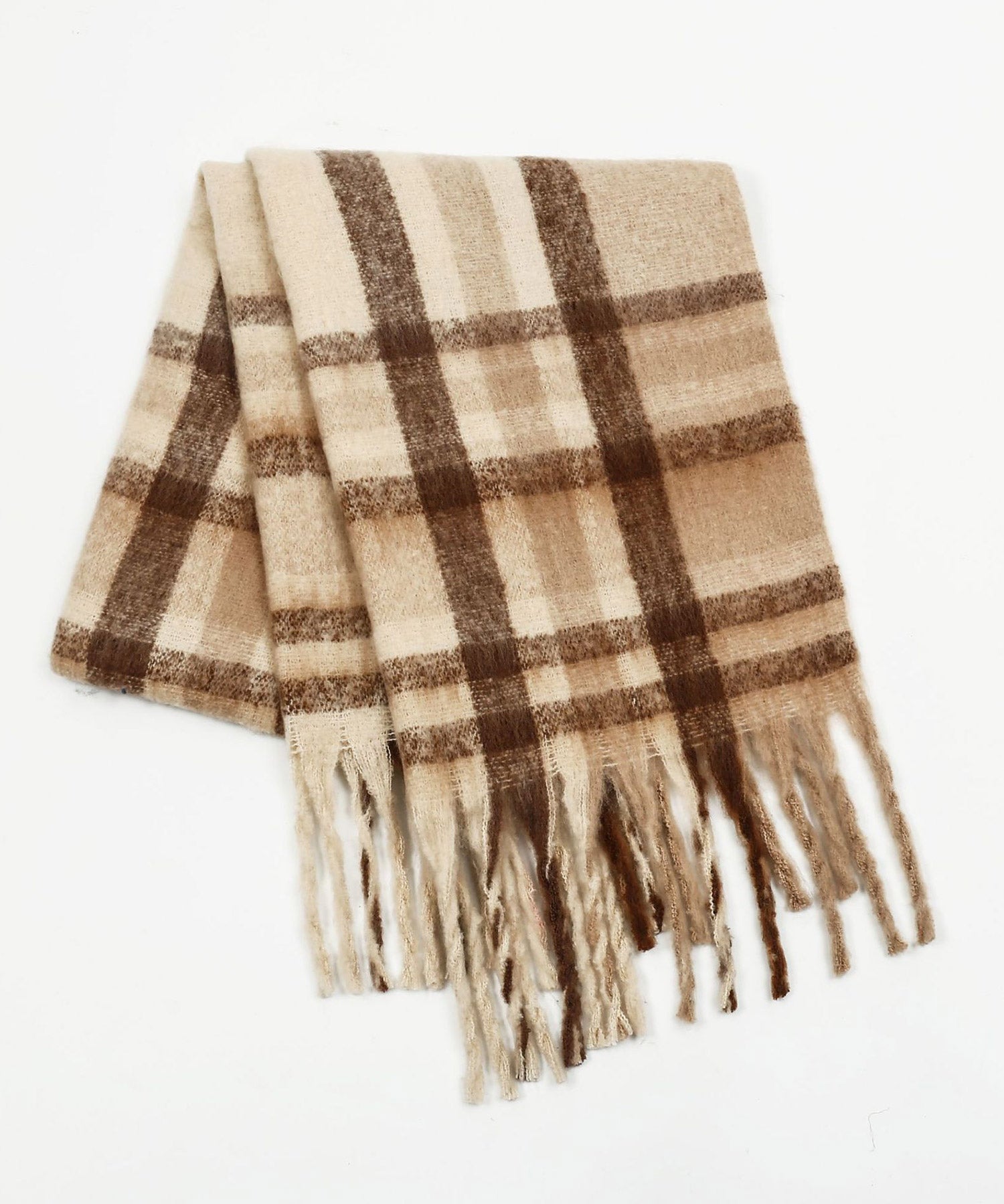 大判タイプなチェック柄マフラーsdpalywm04-101-14