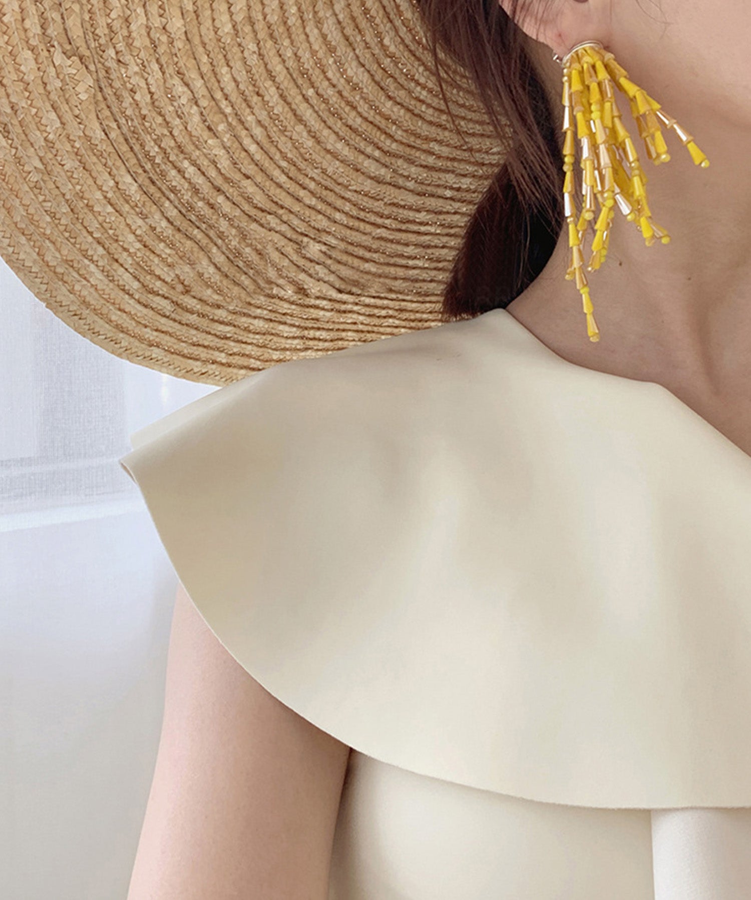 ワンショルダーフリルスイムウェアsdpalyy006 アイボリー