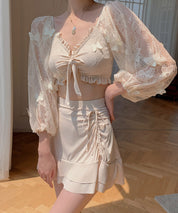 体型カバー3点セットセパレート水着sdpalyy008 アイボリー