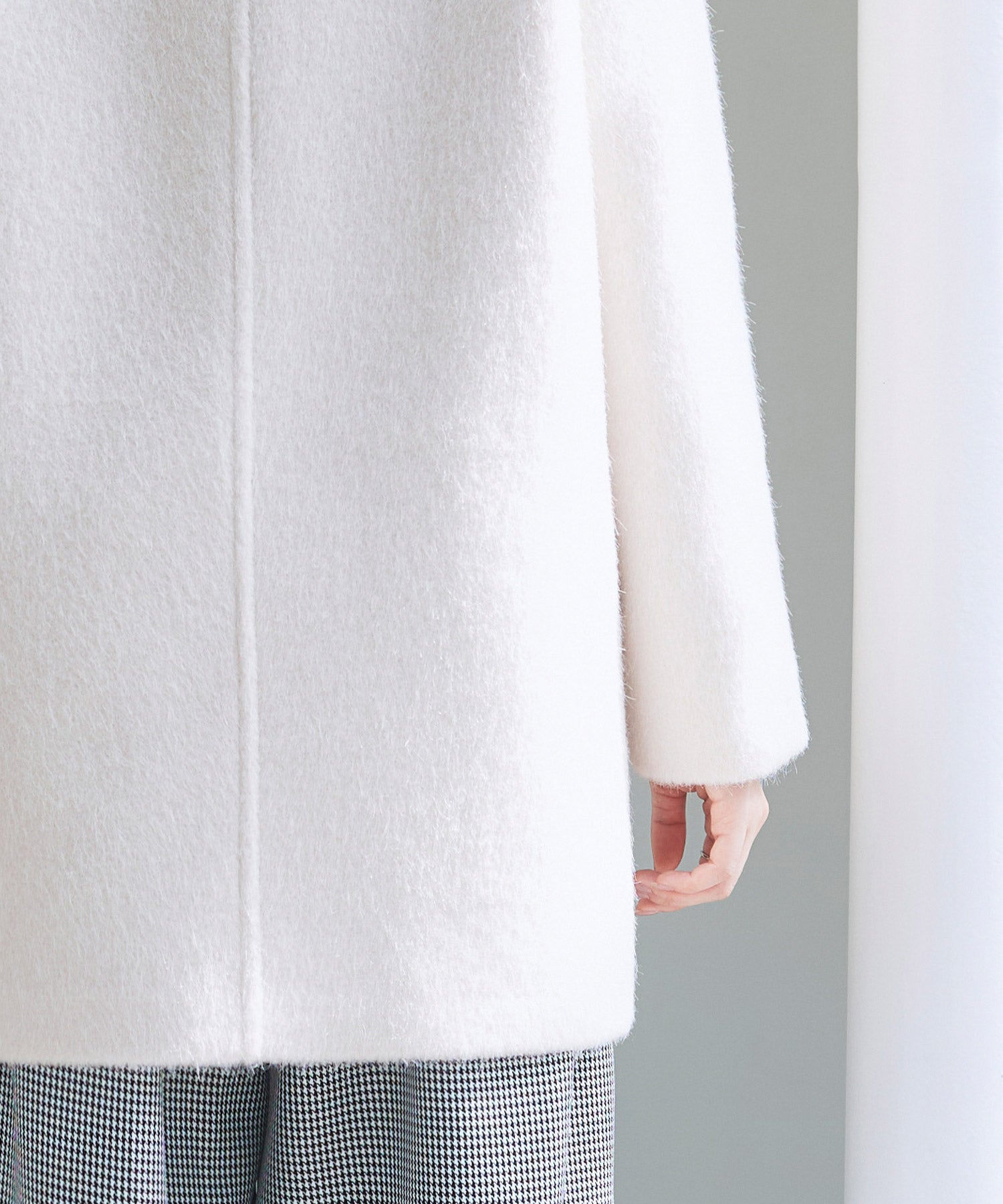 ダブルブレストテーラードウールライクジャケット/コートsdpdy5333 ベージュ