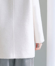 ダブルブレストテーラードウールライクジャケット/コートsdpdy5333 ベージュ