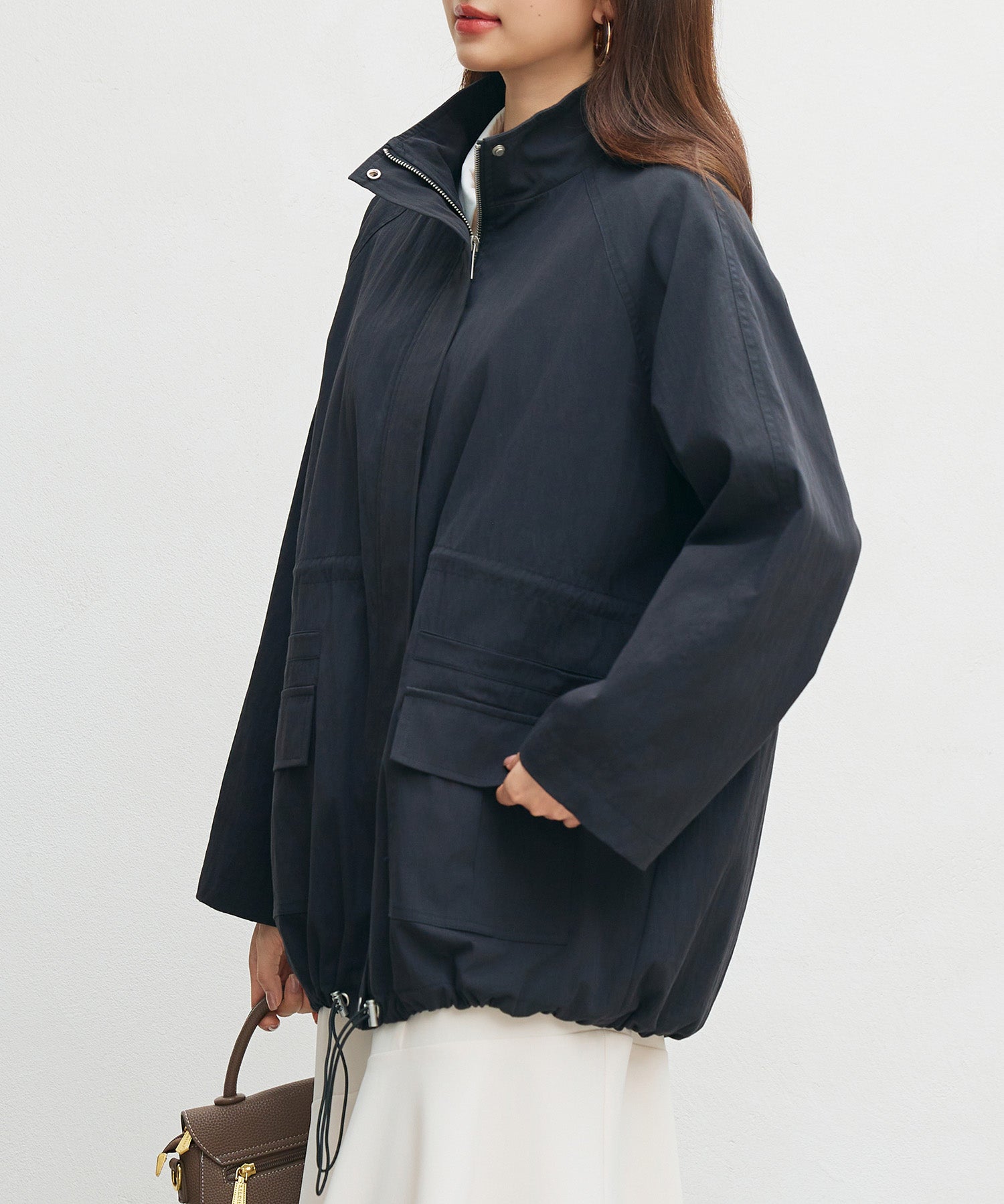 ワックスドオーバーブルゾンsdpdy82777 ブラック