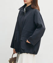 ワックスドオーバーブルゾンsdpdy82777 ブラック