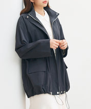 ワックスドオーバーブルゾンsdpdy82777 ブラック