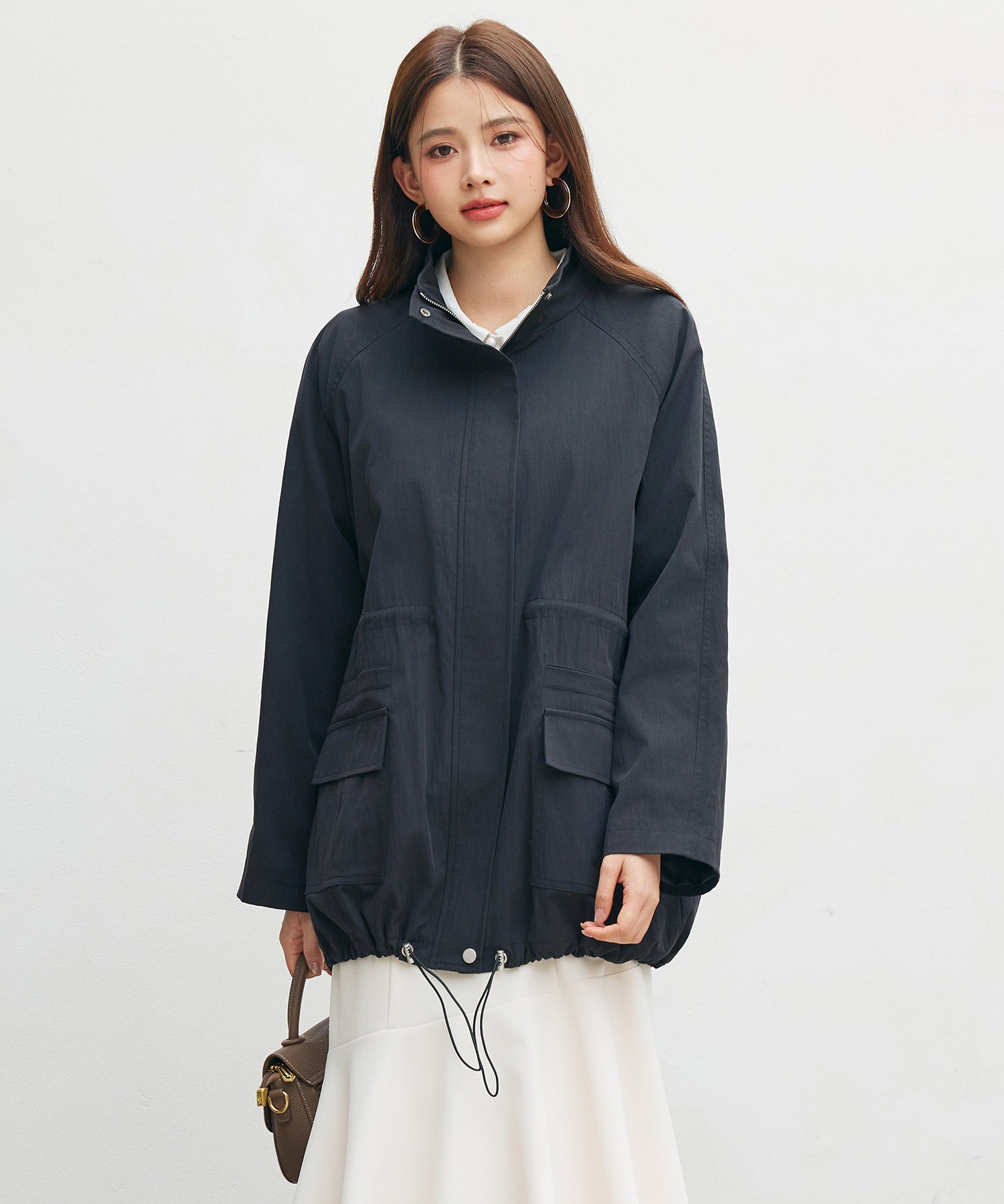 ワックスドオーバーブルゾンsdpdy82777 ブラック