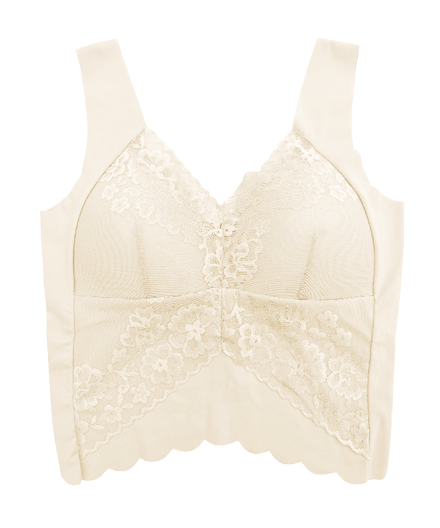 【接触冷感】Vネックシームレスキャミソールsdpgr716 アイボリー