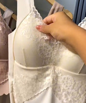 【接触冷感】Vネックシームレスキャミソールsdpgr716 アイボリー