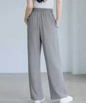 ウエストゴム体型カバーワイドパンツsdpot05 グレー