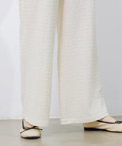 ウエストゴム体型カバーワイドパンツsdpot05 アイボリー