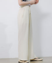 ウエストゴム体型カバーワイドパンツsdpot05 アイボリー