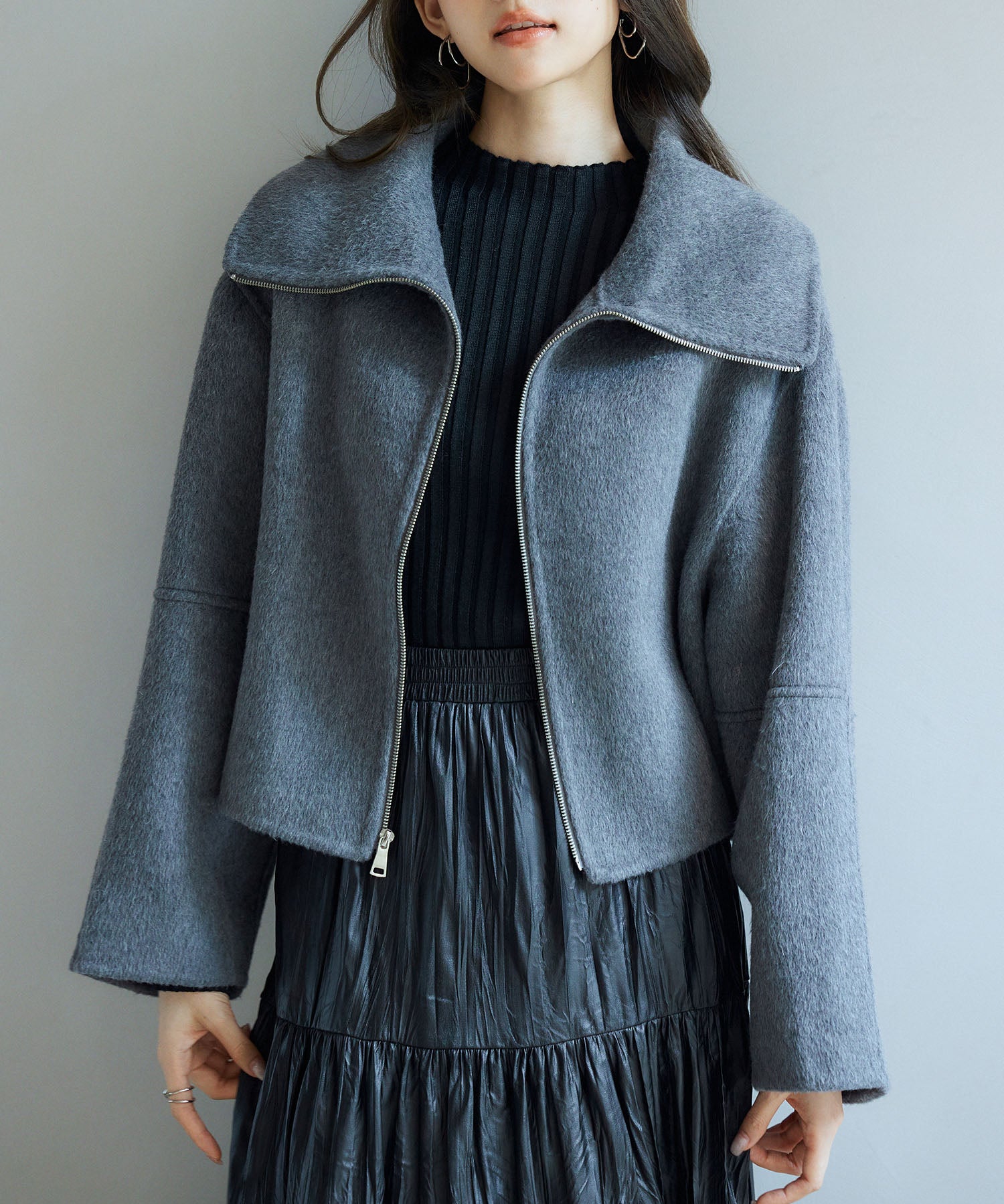 ダブルフェイスショート丈コートsdpps0512-103-365