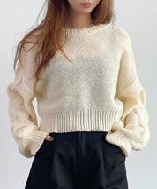 天竺裏編みショート丈ニットsdprb1040-103-38