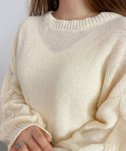 天竺裏編みショート丈ニットsdprb1040 アイボリー