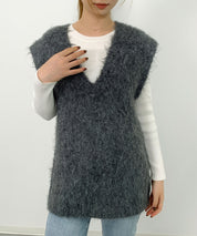 起毛シャギーオーバーサイズVネックベストsdprb1044-103-365