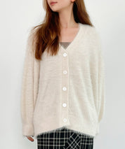 フワフワシャギーVネックニットカーディガン(4色展開)sdprb1056-103-38