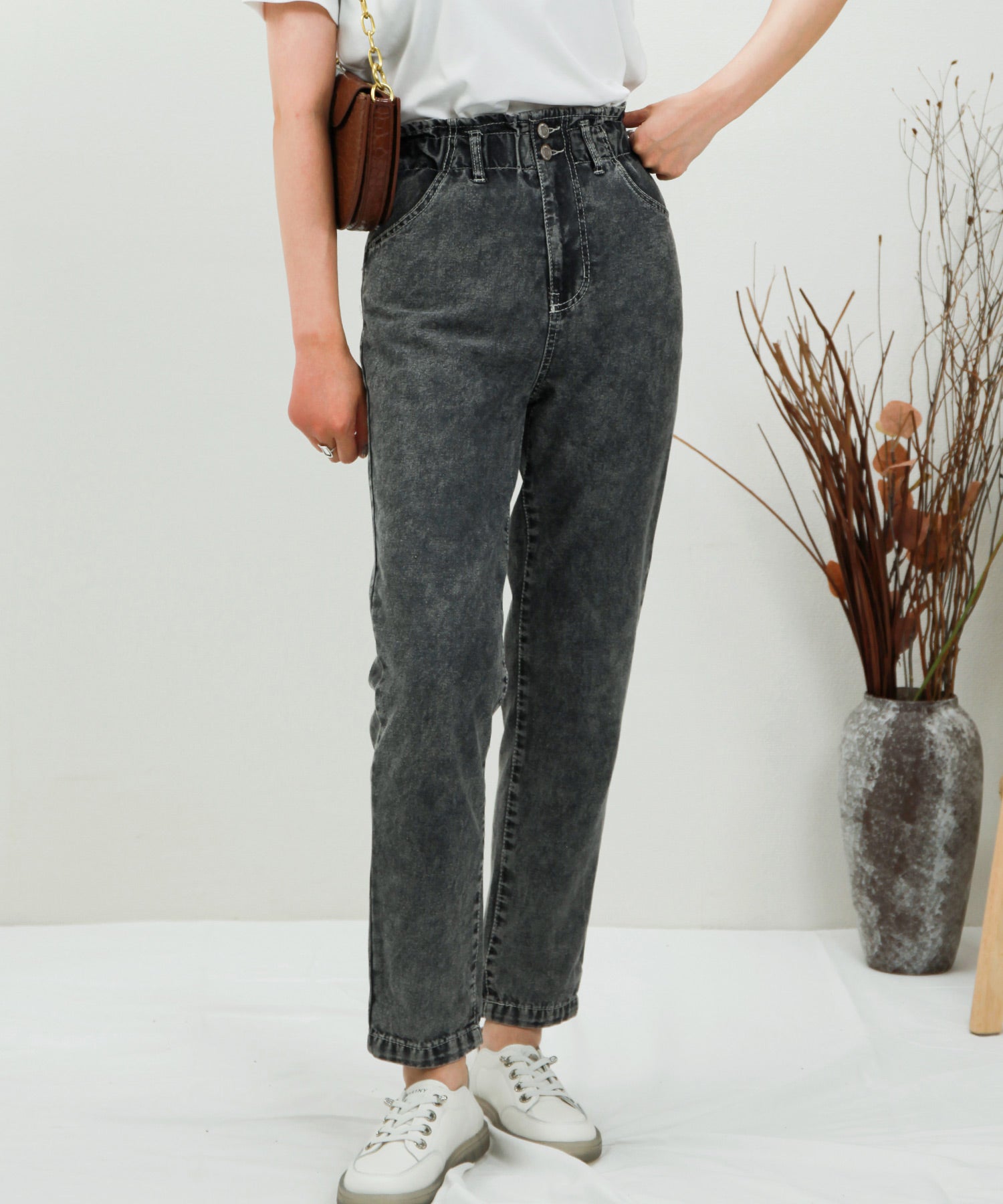 デニムウエストギャザーパンツsdprb228043-103-46