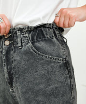 デニムウエストギャザーパンツsdprb228043 ダークグレー