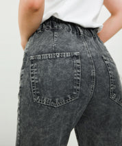 デニムウエストギャザーパンツsdprb228043 ダークグレー