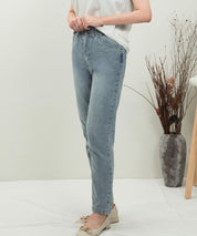 デニムウエストギャザーパンツsdprb228043 ライトブルー