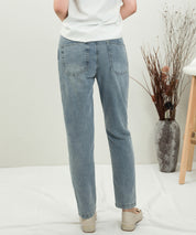 デニムウエストギャザーパンツsdprb228043 ライトブルー