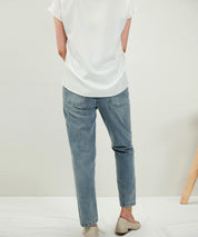 デニムウエストギャザーパンツsdprb228043 ライトブルー