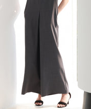 IラインシルエットVネックサロペットsdprb2720 チャコール