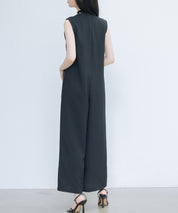 IラインシルエットVネックサロペットsdprb2720 ブラック