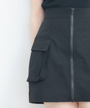 ナイロンカーゴ風ミニスカートsdprb2740 ブラック
