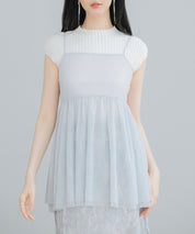 バックリボンチュールキャミビスチェsdprb4352-103-3