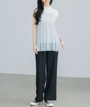 バックリボンチュールキャミビスチェsdprb4352 ライトグレー