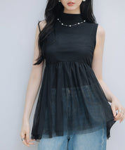 バックリボンチュールキャミビスチェsdprb4352-103-8